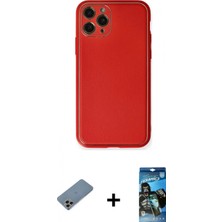 Pileli Store Pilelistore™ iPhone 11 Pro Max Kılıf Yadigar Klasik - Siyah 34D Izgaralı Cam + Shine Kamera Lens Koruma Cam - Gı
