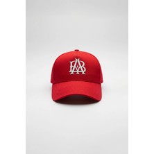 Abluka Online Unisex Essential Signature Nakışlı Beyzbol Şapka Kırmızı