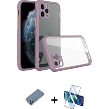 Pileli Store Pilelistore™ iPhone 11 Pro Max Kılıf Nova Asil Özel Seri - Siyah 3D Antistatik Cam Ekran Koruyucu + Metal Kamera Lens Koruma Cam - Mr