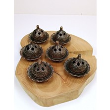Ata Store 6 Lı Mini Eskitme Osmanlı Temalı Koyu Renk Lokumluk Sunum