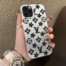 HONTINGA iPhone 13 Pro Max ile Uyumlu Kılıf Silikon Kenar Sert Arka Kamera Koruyucu Basitlik Anti Düşme Kamera Korumalı Marka Desen Couple Telefon Kılıfı Kadın ve Erkek Için Uygundur K1-1326