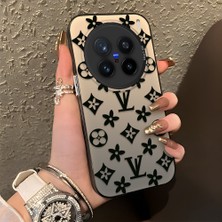 HONTINGA Vivo X200 Pro ile Uyumlu Kılıf Silikon Kenar Sert Arka Kamera Koruyucu Basitlik Anti Düşme Kamera Korumalı Marka Desen Couple Telefon Kılıfı Kadın ve Erkek Için Uygundur K1-1326