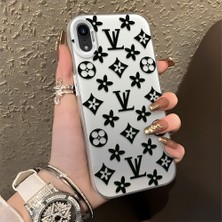 HONTINGA iPhone Xr ile Uyumlu Kılıf Silikon Kenar Sert Arka Kamera Koruyucu Basitlik Anti Düşme Kamera Korumalı Marka Desen Couple Telefon Kılıfı Kadın ve Erkek Için Uygundur K1-1326