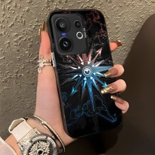 HONTINGA Vivo X200 Fe ile Uyumlu Kılıf Silikon Kenar Sert Arka Kamera Koruyucu Basitlik Anti Düşme Kamera Korumalı Pusula Desen Couple Telefon Kılıfı Kadın ve Erkek Için Uygundur K1-1332