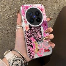 HONTINGA Vivo X300 Pro ile Uyumlu Kılıf Silikon Kenar Sert Arka Kamera Koruyucu Basitlik Anti Düşme Kamera Korumalı Leopar Desen Couple Telefon Kılıfı Kadın ve Erkek Için Uygundur K1-1330