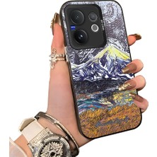 HONTINGA Vivo V60 5g ile Uyumlu Kılıf Silikon Kenar Sert Arka Kamera Koruyucu Basitlik Anti Düşme Kamera Korumalı Resim Desen Couple Telefon Kılıfı Kadın ve Erkek Için Uygundur K1-1327