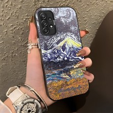 HONTINGA Samsung Galaxy A52S 5g ile Uyumlu Kılıf Silikon Kenar Sert Arka Kamera Koruyucu Basitlik Anti Düşme Kamera Korumalı Resim Desen Couple Telefon Kılıfı Kadın ve Erkek Için Uygundur K1-1327