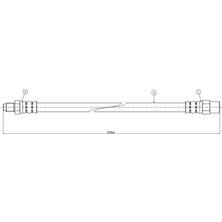 CAVO Zengemtx Fren Hortumu Ön Mercedes 190 W201 W124 W126 R129