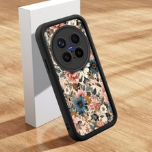 HONTINGA Vivo X300 Pro ile Uyumlu Kılıf Kamera Koruyucu Basitlik Anti Düşme Kamera Korumalı Şirin Kedi Çiçekli Siyah Desen Yumuşak Silikon Couple Telefon Kılıfı Kadın ve Erkek Için Uygundur K2-0623