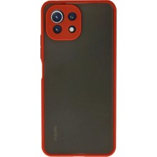 Senka Mi 11 Lite Kılıf Montreal Kapak - Kırmızı