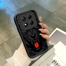 HONTINGA Xiaomi Redmi Note 14 Pro Plus ile Uyumlu Kılıf Kamera Koruyucu Basitlik Anti Düşme Kamera Korumalı Kaplan Siyah Desen Yumuşak Silikon Couple Telefon Kılıfı Kadın ve Erkek Için Uygundur K2-0626