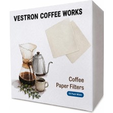 Vestron Chemex Beyaz Filtre Kağıdı 50 Adet