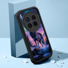 HONTINGA Vivo X300 Pro ile Uyumlu Kılıf Kamera Koruyucu Basitlik Anti Düşme Kamera Korumalı Şirin Kedi Manzara Siyah Desen Yumuşak Silikon Couple Telefon Kılıfı Kadın ve Erkek Için Uygundur K2-0625
