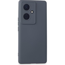 Uravas Store V29 Lite Kılıf Nano Içi Kadife Silikon - Gri