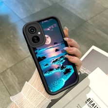 HONTINGA Tecno Camon 19 Neo ile Uyumlu Kılıf Kamera Koruyucu Basitlik Anti Düşme Kamera Korumalı Manzara Siyah Desen Yumuşak Silikon Couple Telefon Kılıfı Kadın ve Erkek Için Uygundur K2-0625