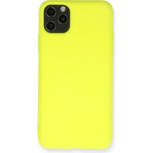 Uravas Store Iphone 11 Pro Max Kılıf Nano Içi Kadife Silikon - Sarı