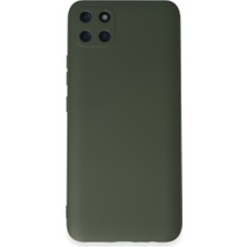Uravas Store Realme C11 Kılıf Nano Içi Kadife Silikon - Koyu Yeşil