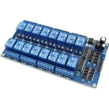OEM 16 Kanal 12V Röle Kontrol Kartı 10A Röle Modülü Arduino Mikrodenetleyici Uyumlu