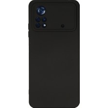 Uravas Store Poco X4 Pro 5g Kılıf Nano Içi Kadife Silikon - Siyah