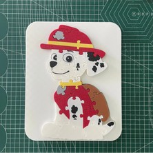 Paw Patrol Marshall | Özel Alt Tablalı Çocuk Gelişim Puzzle Seti