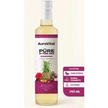 AuraVital Püre Detox Mix 250 ml (Ananas, Enginar, Hibiskus, Alıç ve Kiraz Karışımı)