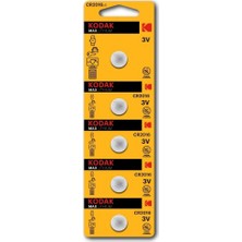 Canarino Kodak 5 Adet CR2016 Max Lityum Para Pil