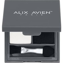 Uravas Store Alix Avien Göz Farı - Duo Eyeshadow 201 Pearly White &amp; Black Velvet 3 G