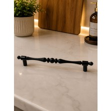 Modern Elmas Dokulu Dekoratif Kulp - 160MM Siyah/gold - Şifonyer ve Vestiyer Uyumlu-Mutfak Dolabı,banyo Dolabı
