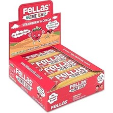 Uravas Store Fellas Kids Meyve Bar, Çilekli ve Kakaolu, 28GR x 12 Adet