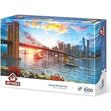 Uravas Store Art Puzzle New York'ta Günbatımı 1000 Parça Puzzle