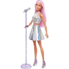 Uravas Store Barbie Pop Yıldızı Kariyer Bebeği  Parlak Desenli JCW42