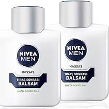 Uravas Store Men Erkek Hassas Cilt Tıraş Sonrası Balsam 100ML, Alkolsüz, Tahriş ve Kızarıklık Karşıtı, X2 Adet