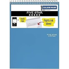 Uravas Store Five Star En Iyi Spiral Defter + Çalışma Uygulaması, 1 Konu, Kolej Çizgili Not Defteri, 8-1/2 &quot