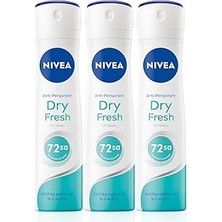 Uravas Store Kadın Sprey Deodorant Dry Fresh,48 Saat KORUMA,150MLX3