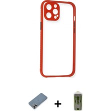 Marsilyan™- iPhone 12 Kılıf Nova Asil Özel Seri - Siyah Joko Magic 5d Hayalet Cam + Gold Metal Kamera Lens Koruma Cam