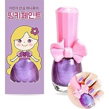 Uravas Store I' Pinky Kids Nail Paint Shiny Purple Çocuklar Için Soyulabilir Oje