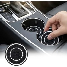 Go İthalat Silikon Araç Bardak Altlığı 70 mm – Kaymaz Telefon ve Para Tutucu Mat (5263)