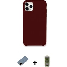 Marsilyan™- iPhone 11 Pro Max Kılıf Zirve Modern Özel Seri - Siyah Joko Magic 5d Hayalet Cam + Gold Shine Kamera Lens Koruma Cam
