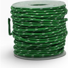 Mg Ropes Bileklik, Outdoor ve Hobi Polyester Paracord Ipi 2.2 mm No:23 20 Metre Çim Yeşili Beyaz