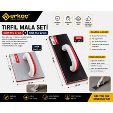 Erkoç Tırfıl Mala  Uzun 10 x 37 cm + Kısa 15 x 22 cm Tırfıl Mala Kısa Set