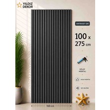 Yıldız Dekor Yeni Nesil Duvar Paneli 100 x 275 Renk Antrasit Gri