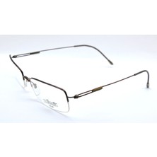 Silhouette Sılhouette Half Rımles Tıtan Brown Titanium Yarım Çerçeve Kahverengi  Unısex Gözlük