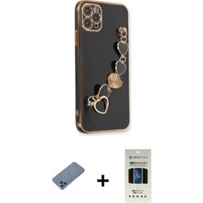 Pileli Store Pilelistore™ iPhone 11 Pro Kılıf Nova Işık Prime - Siyah 5d Hayalet Cam Ekran Koruyucu + Shine Kamera Lens Koruma Cam - Mı