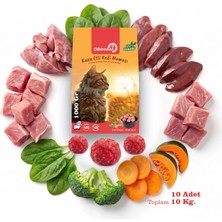 Çiğmamam Barf Kuzu Etli Tahılsız Barf Kedi Maması 10 kg - 1000 G x 10