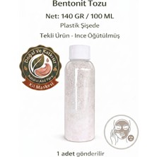Kaya ve Demir Kil Maskesi Bentonit Tozu - %100 Saf ve Ince Öğütülmüş Detoks Etkili Katkısız  140 Gram Plastik Şişe