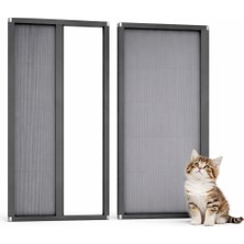 Akordiyon Kapı Kedi Sinekliği – 90 x 210 cm – Demir, Ahşap, Çelik, Pimapen ve Alüminyum ile Uyumlu