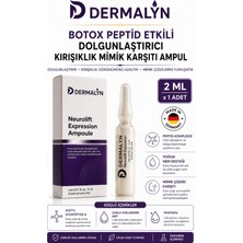 Dermalyn 1 Adet Botox Peptid Etkili Dolgunlaştırıcı Kırışıklık Mimik Karşıtı Ampul Serum Dermaroller Dermapen
