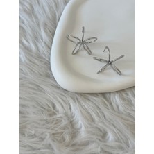 Revoia Silver Yıldız Form Tel Küpe