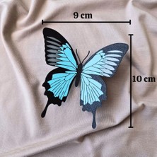 Rmys Kelebek Desenli Buzdolabı Magneti Light Blue - Gri