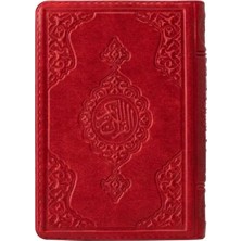 2 Renkli Kırmızı Çanta Boy Kur'an-I Kerim (Yaldızlı-Kılıflı) 2 Renkli Kuranı Kerimler